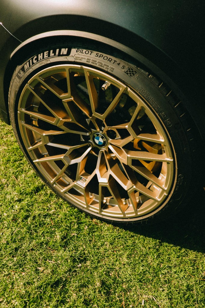 BMW bronze mesh alloy with Michelin tyre